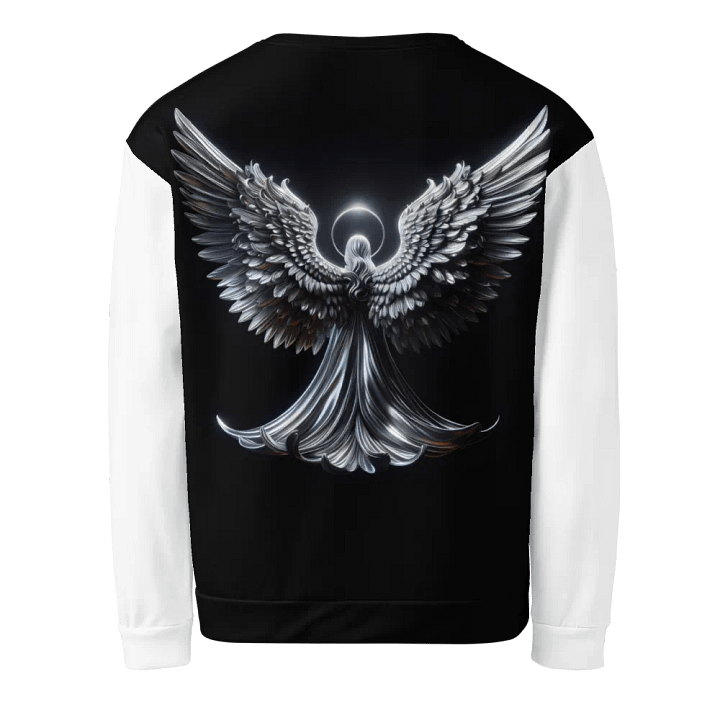 A Silver Angel and Cross - Unisex Sweatshirt #5 product image (2)