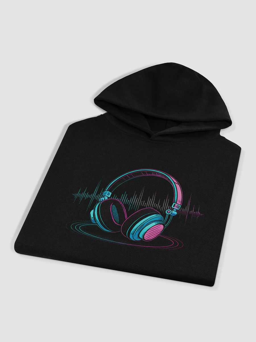 Pixelated Headphones Hoodie with Glowing Sound Waves – Perfect Fusion of Style and Music Vibes product image (4)