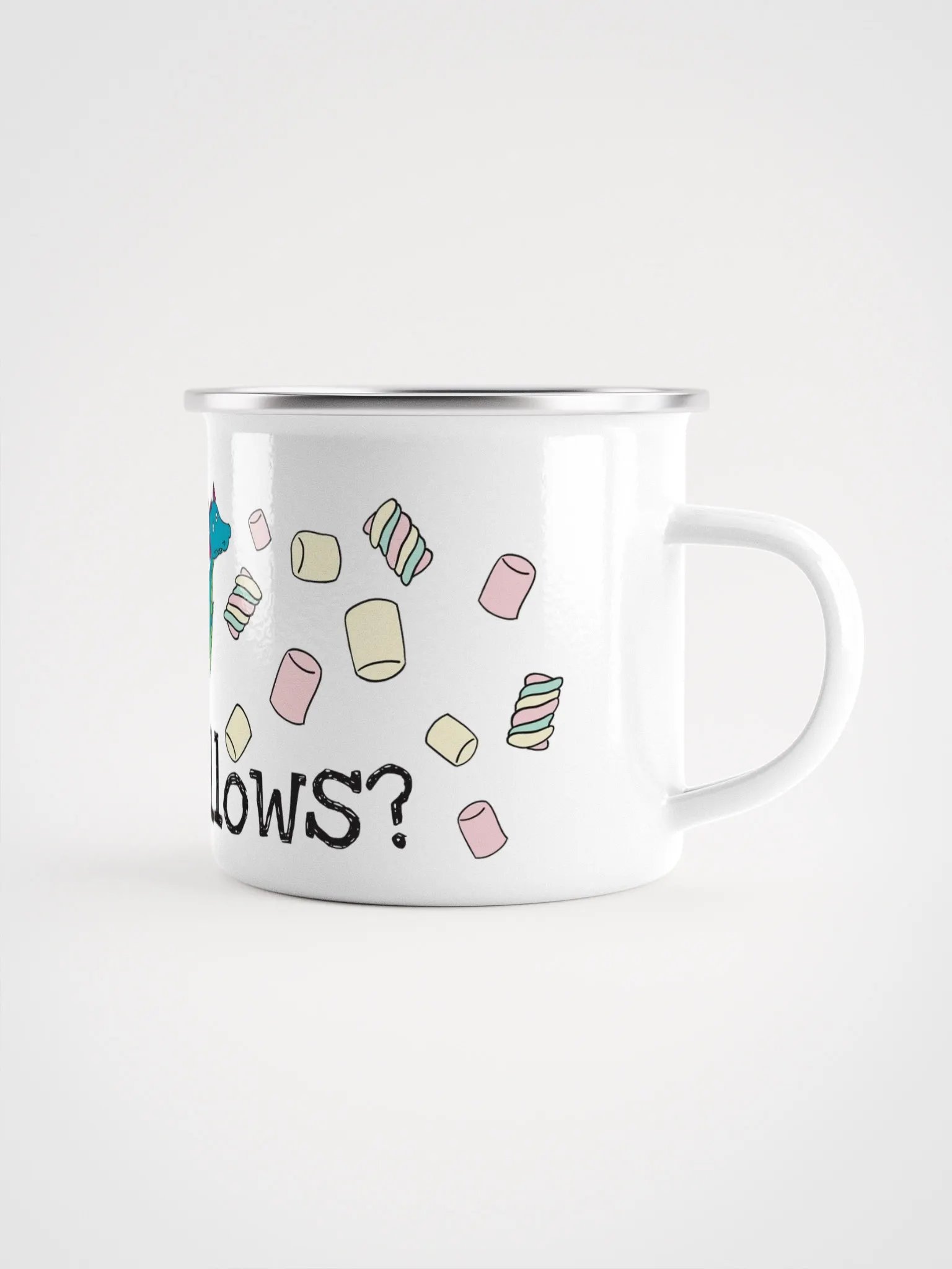 Will there be... Marshmallows? Enamel mug product image (1)