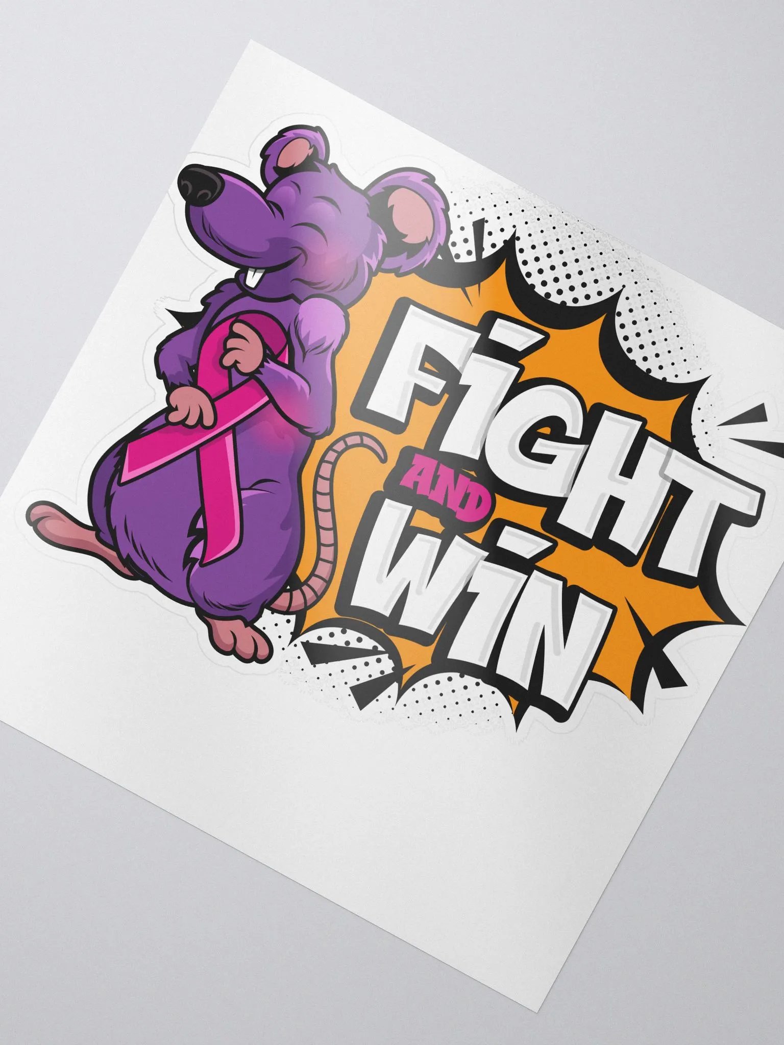 DesRatBreastCancer Logo Sticker product image (2)