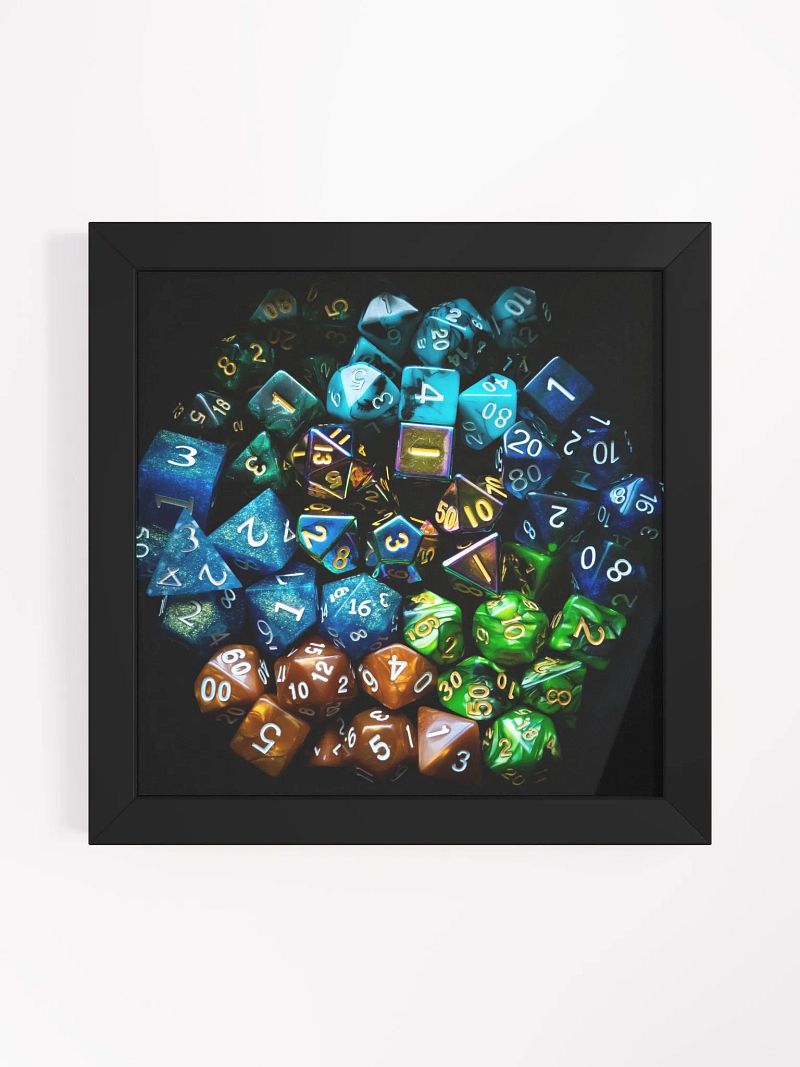 Hexed Dice Framed Print