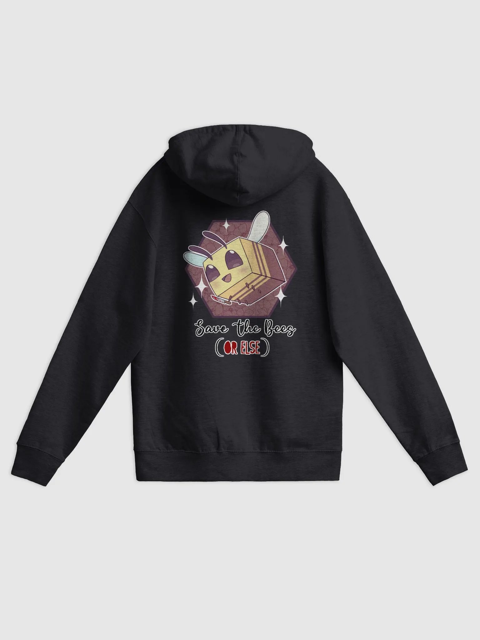 SAVE THE BEES (or Else) Zip up Hoody! product image (2)