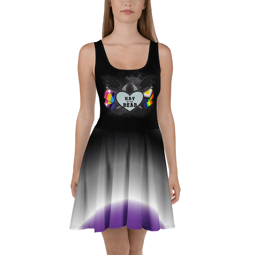 Kay_of_the_Dead Pride Logo Dress With Asexual Pride Skirt product image (2)