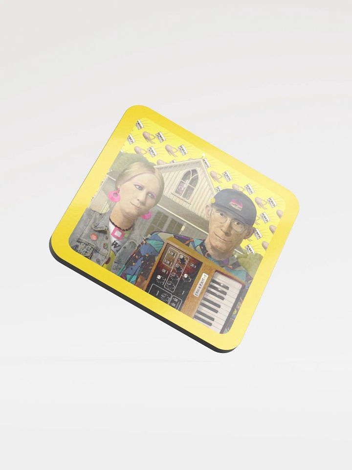 American Prophet by Frank Fonik, Techno EDM Glossed Cork Coaster product image (1)
