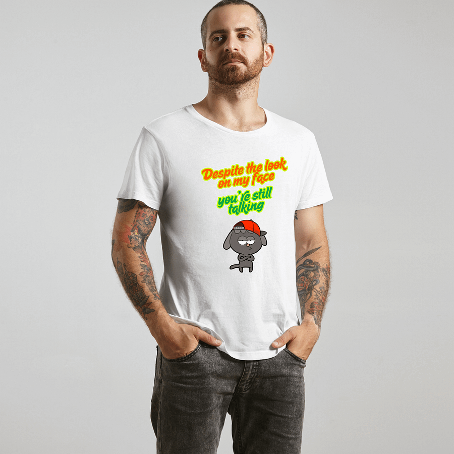 Despite The Look On My Face T-Shirt Sarcastic Funny T-Shirt Light Colours product image (5)