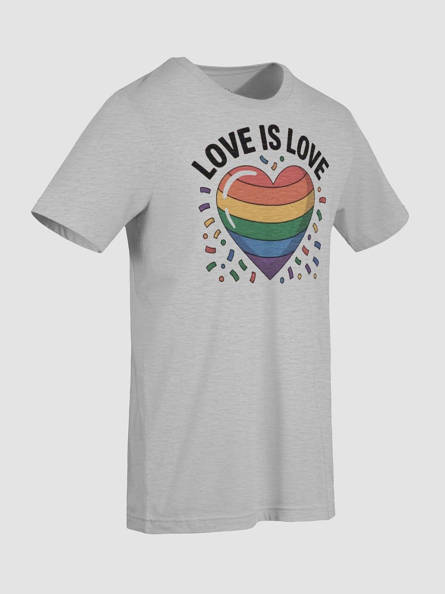 Unisex Supersoft 'Love is Love' Rainbow Heart T-Shirt - Pride Collection | Graphic Grove product image (93)