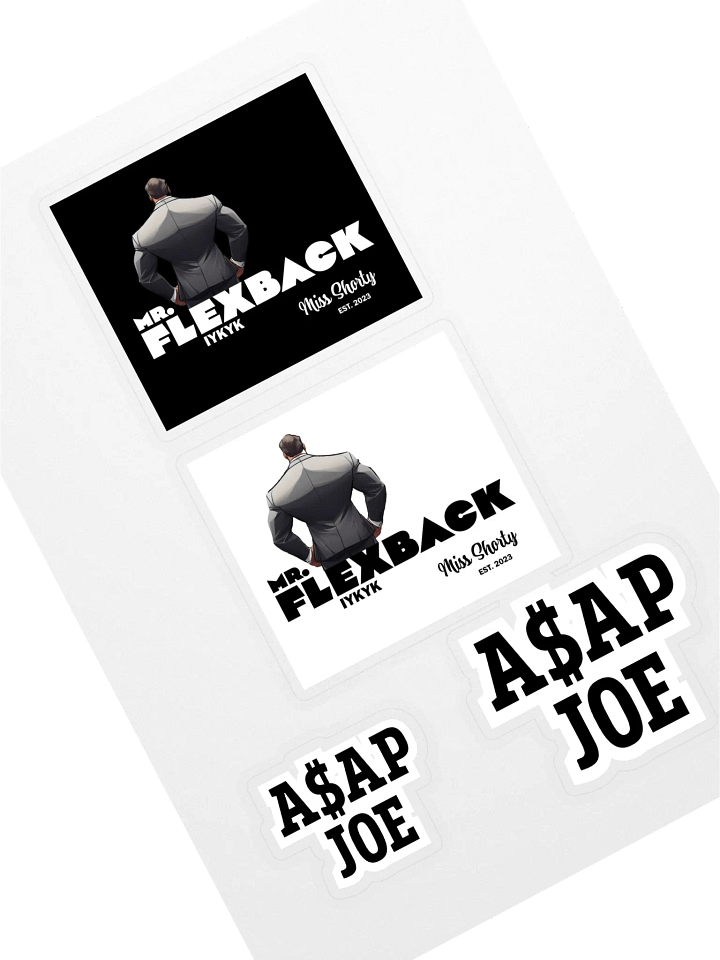 Mr. Flexback -- If you know, you know Sticker Set product image (1)
