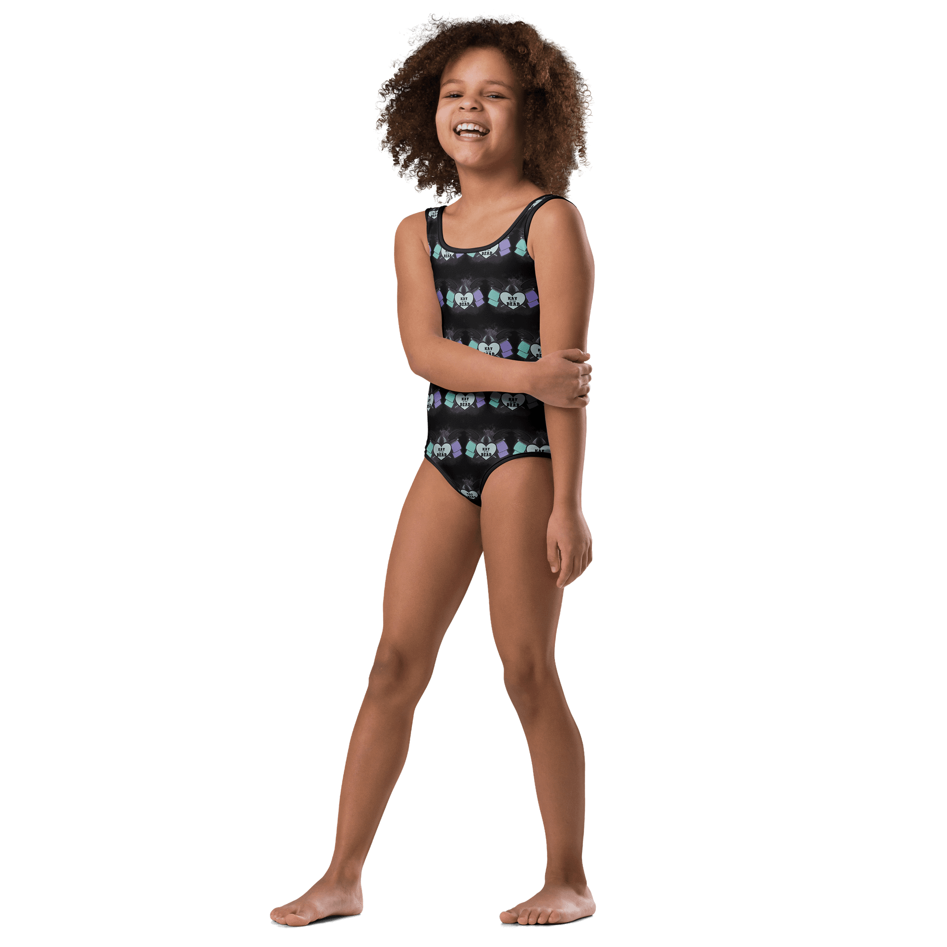 Kay_of_the_Dead Logo Kids Swimsuit product image (4)