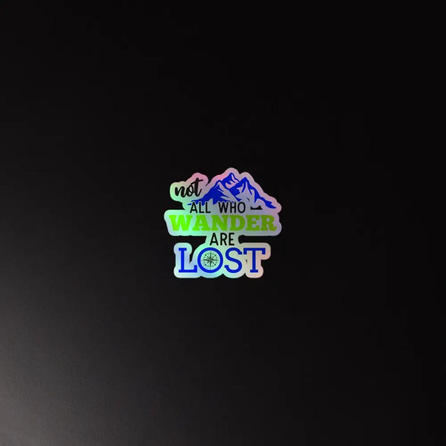 Not All Who Wander Are Lost v2 Holographic Sticker Set product image (4)