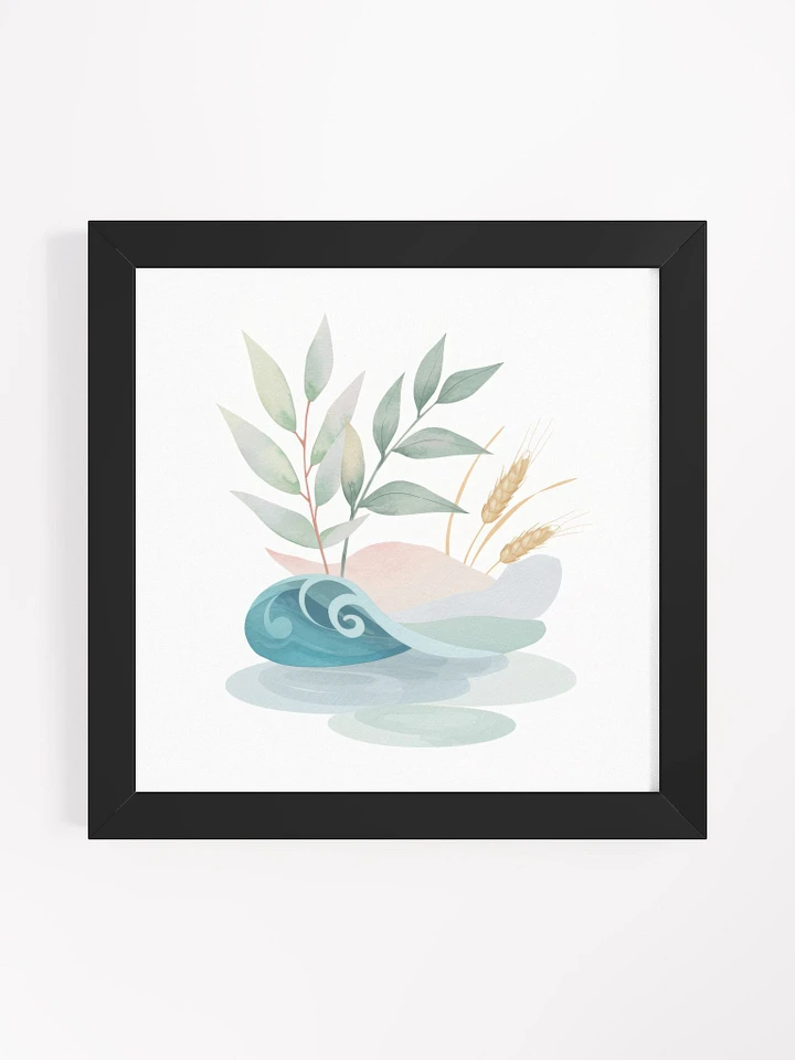 Nature's Harmony Watercolor - Framed Poster product image (1)