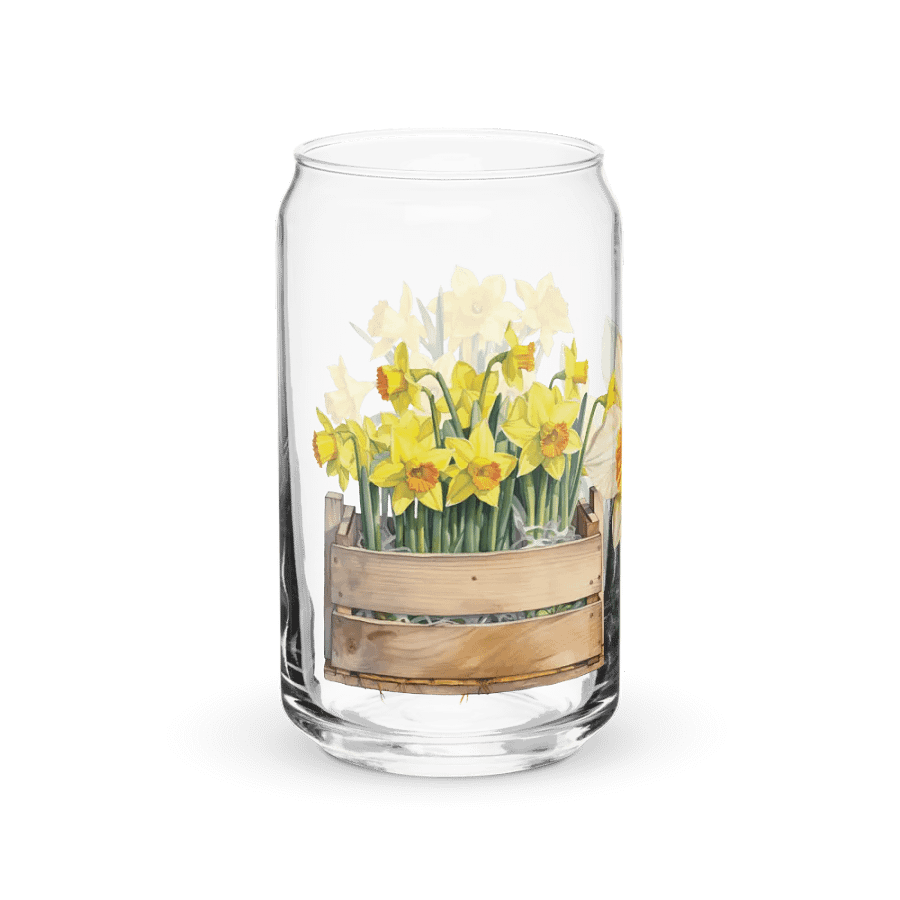 Daffodil Delight Glass Can Sipper product image (4)
