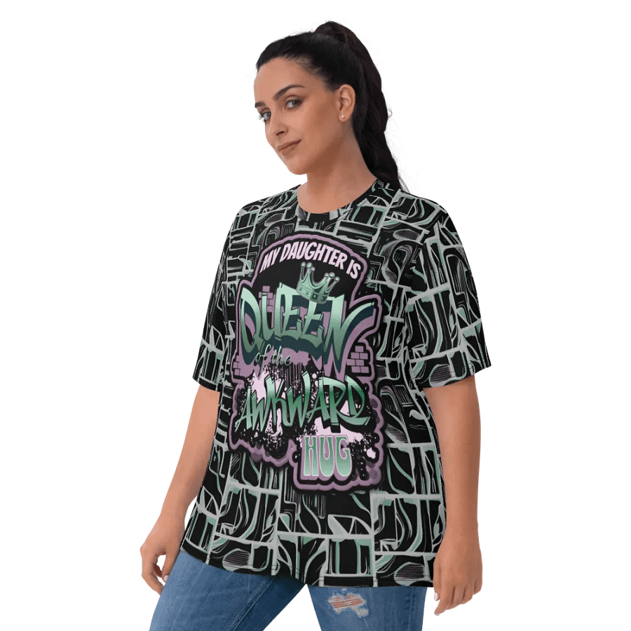 Queen of the Awkward Hug #Autism All Over Print T-shirt product image (12)