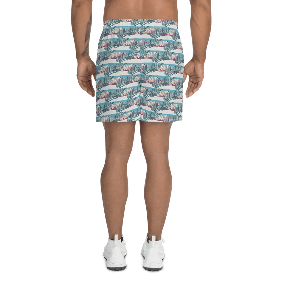 Tropical Stripes | Athletic Long Shorts product image (5)
