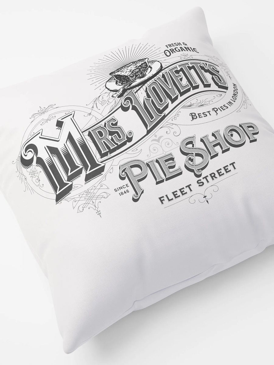Mrs. Lovett’s Pie Shop Pillow – Sweeney Todd Broadway Decor product image (8)