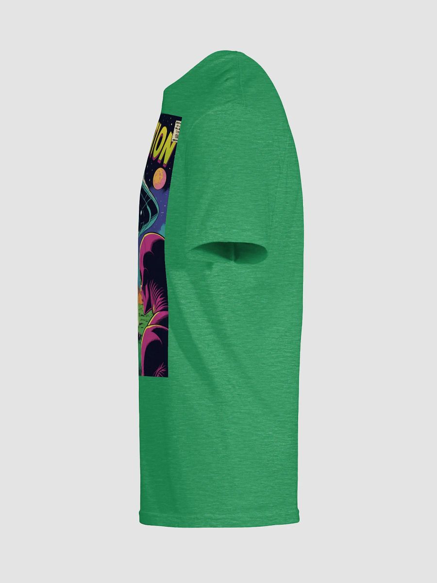 1970s Sci-Fi Comic T-Shirt – Retro Alien Abduction Art product image (54)