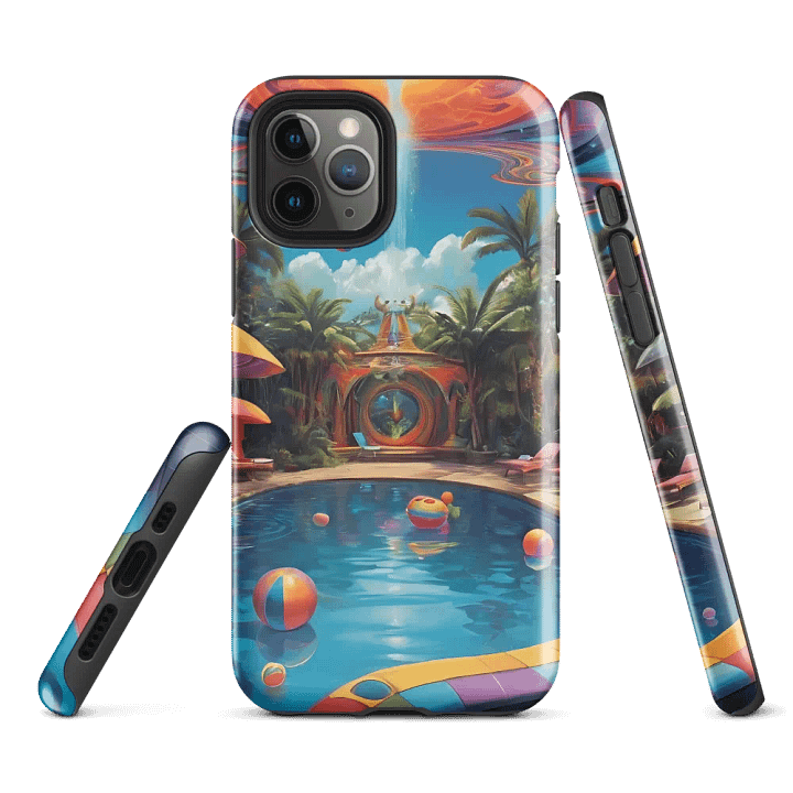 Psychedelic Pool Party iPhone Case product image (2)