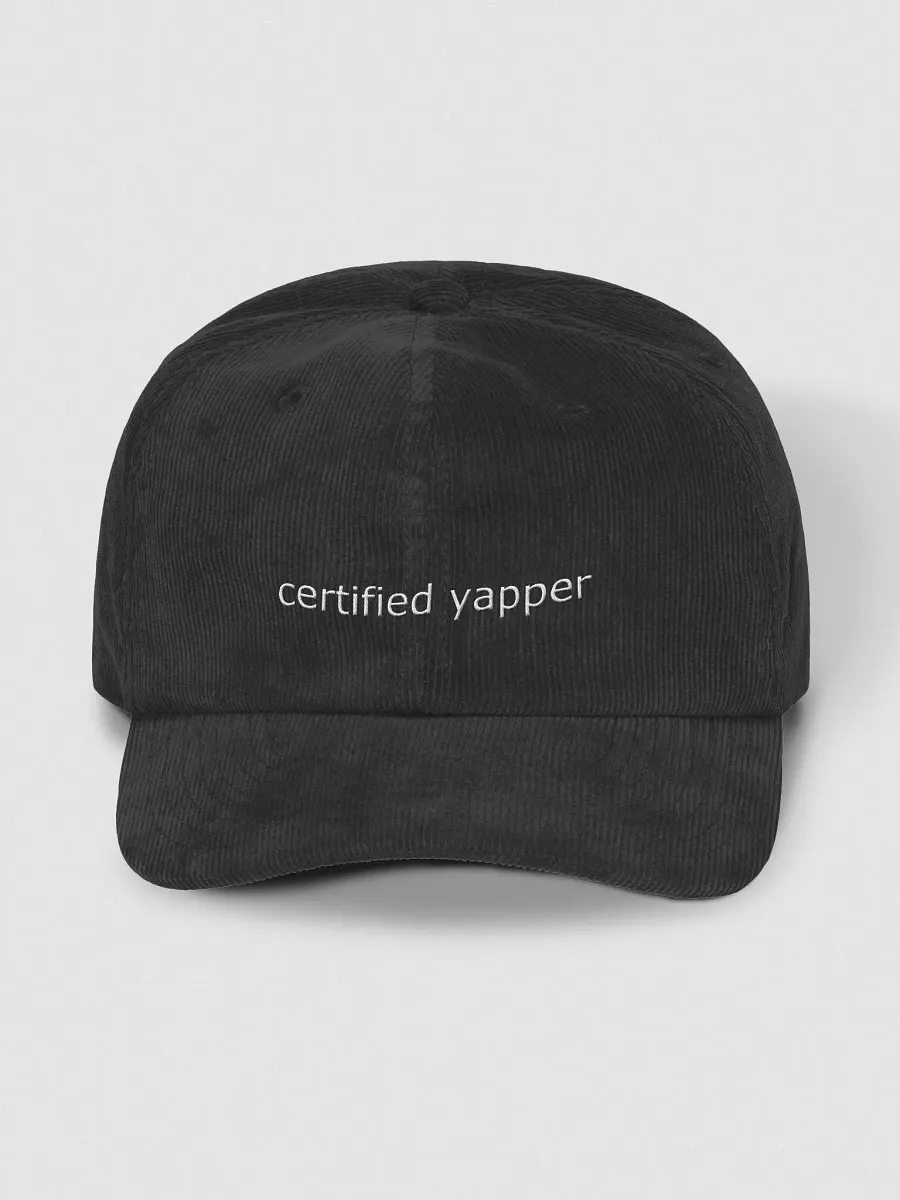 Certified Yapper Corduroy Hat product image (1)