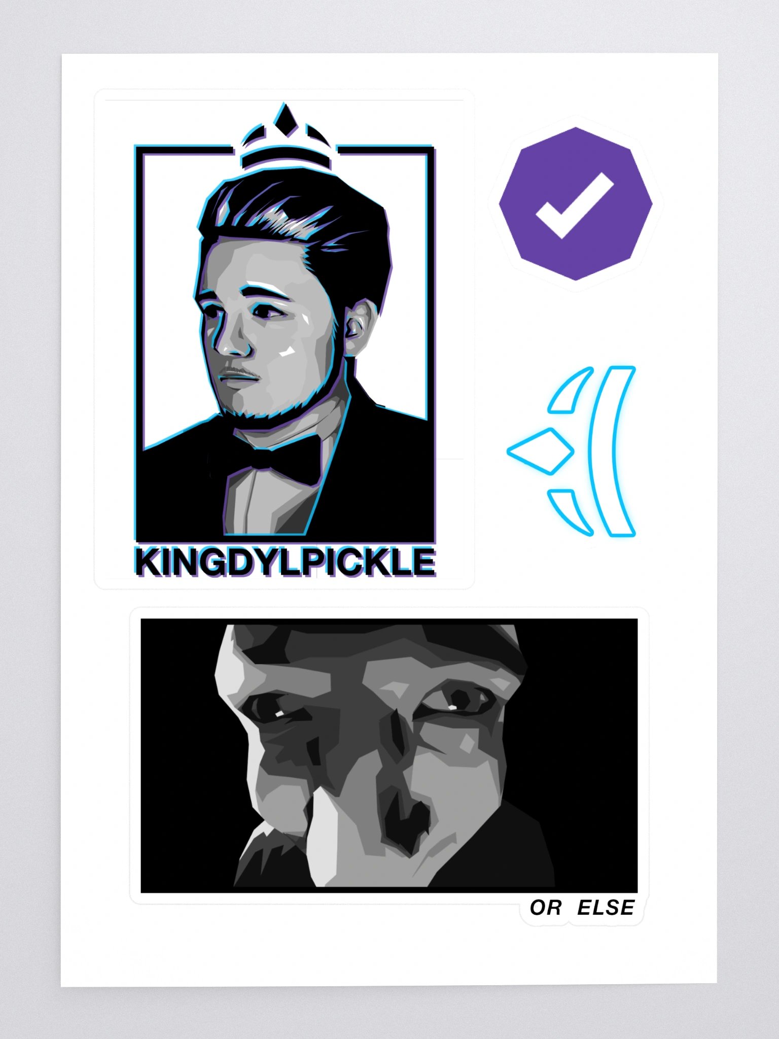 KingDyl 4 Partner Sticker Sheet product image (3)