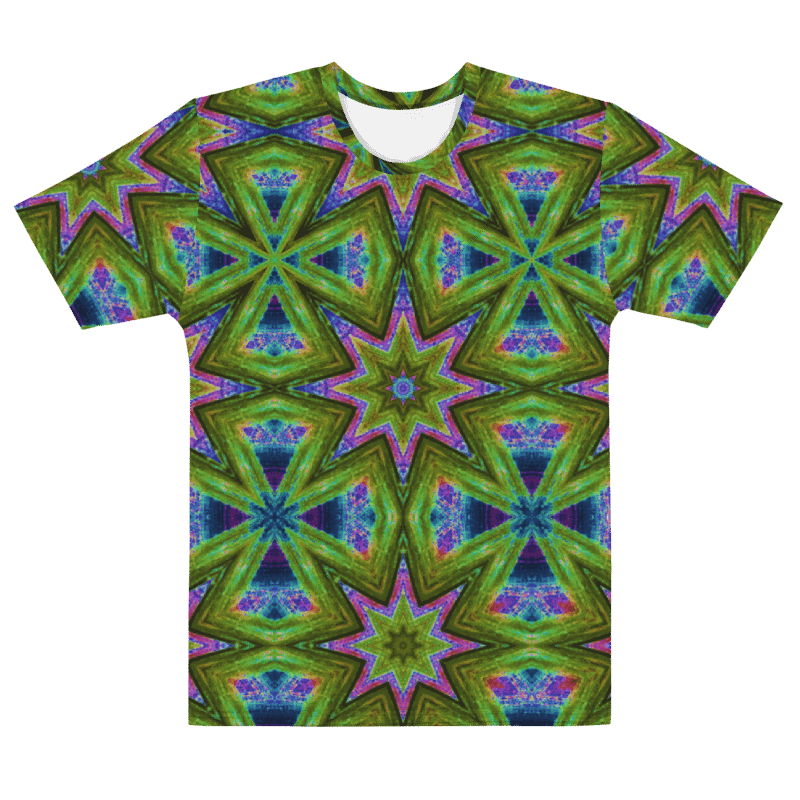 Abstract Stars and Crosses Men's Crewneck T Shirt product image (9)