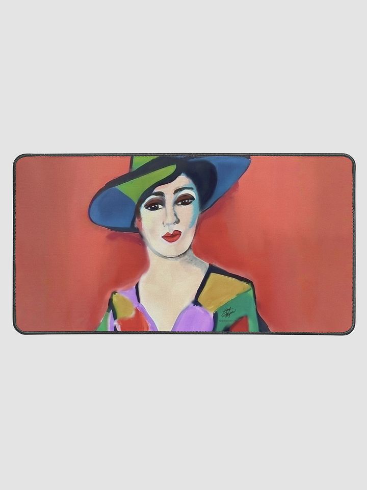 Donna with Hat Desk Mat product image (1)