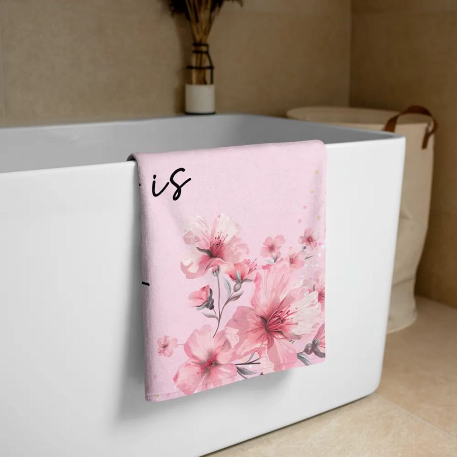 Happiness is a Choice Positive Affirmation / Quote Towel product image (3)