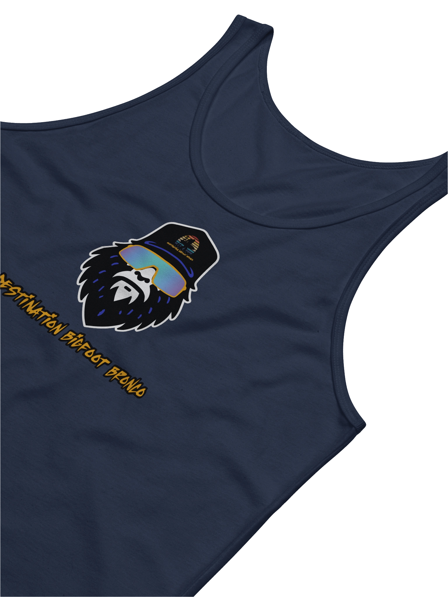 Destination Bigfoot Bronco Synthwave Bella+Canvas Jersey Tank (Multiple Colors Available) product image (4)