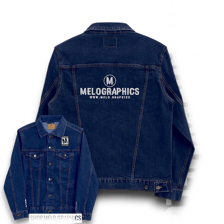 Rated M: White Stitched - Denim Jacket | #MadeByMELO product image (1)