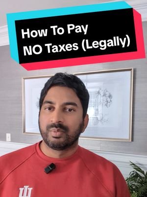 How To Pay NO Taxes (Legally). Not tax advice - purely for entertainment purposes. #wealth #personalfinance #richdadpoordad #taxes #incometax 