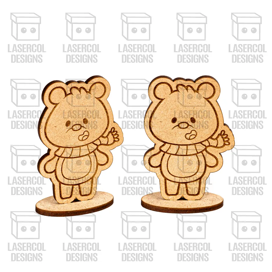 Christmas Characters Cut Outs with Base - Laser Cut Files product image (9)