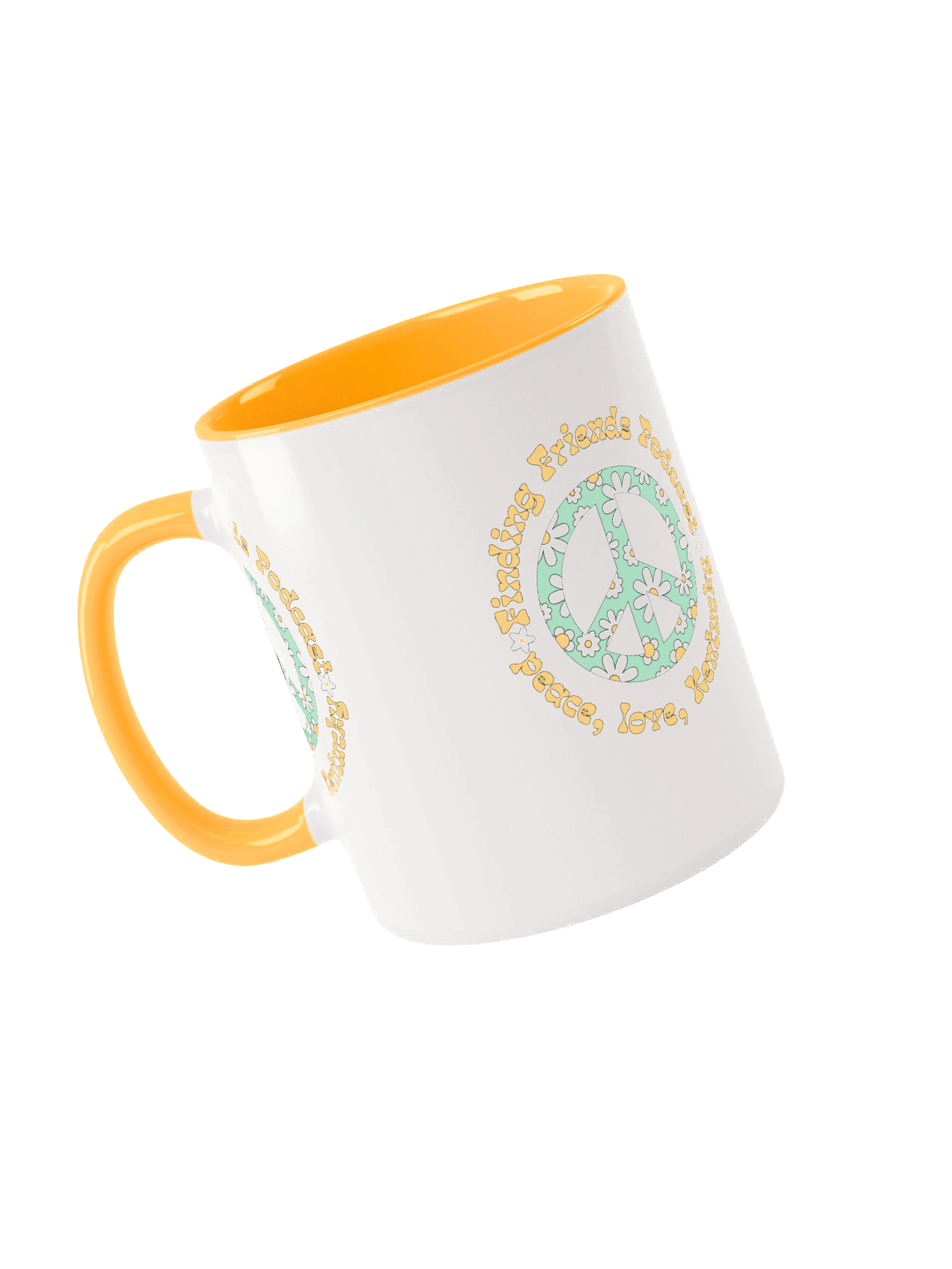 Retro Peace Floral Ceramic Mug product image (3)