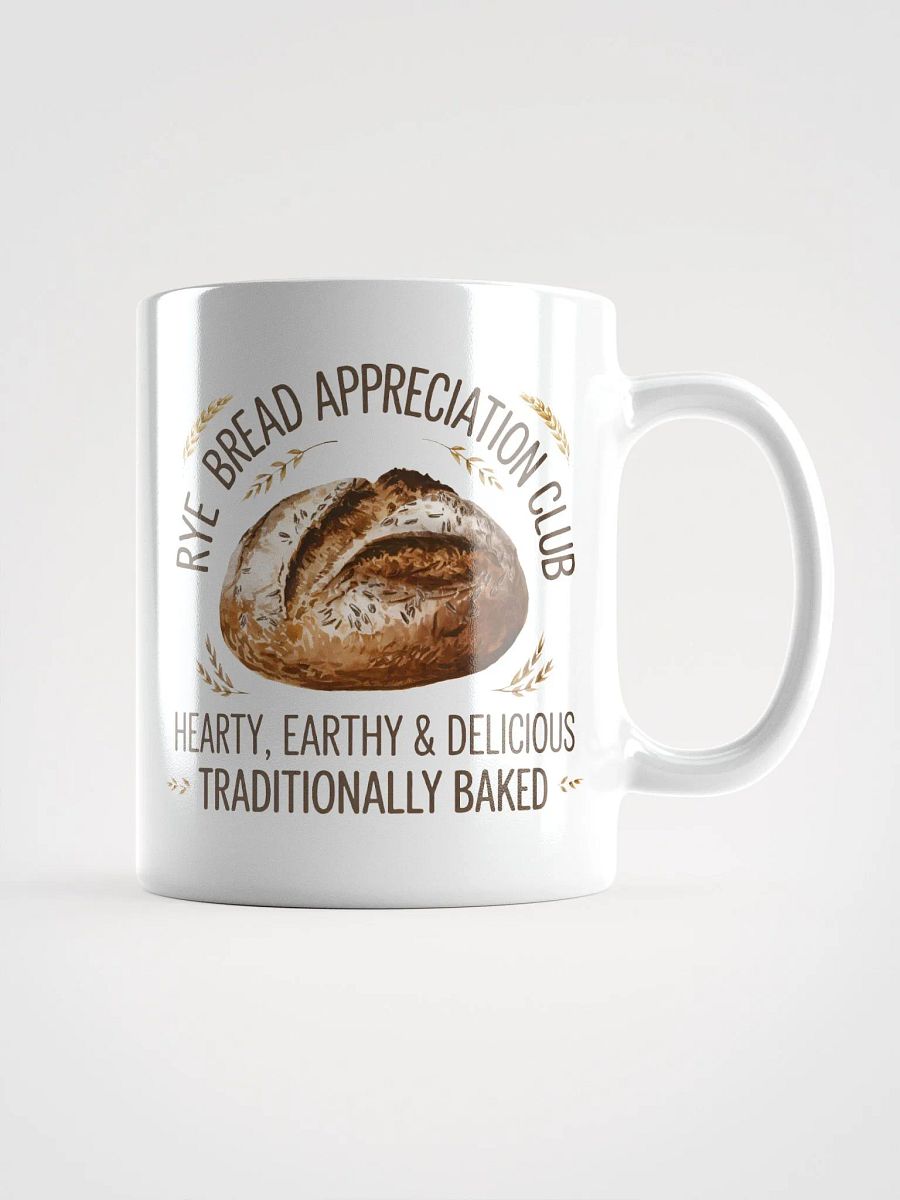 Rye Bread Appreciation Club White Glossy Mug product image (1)