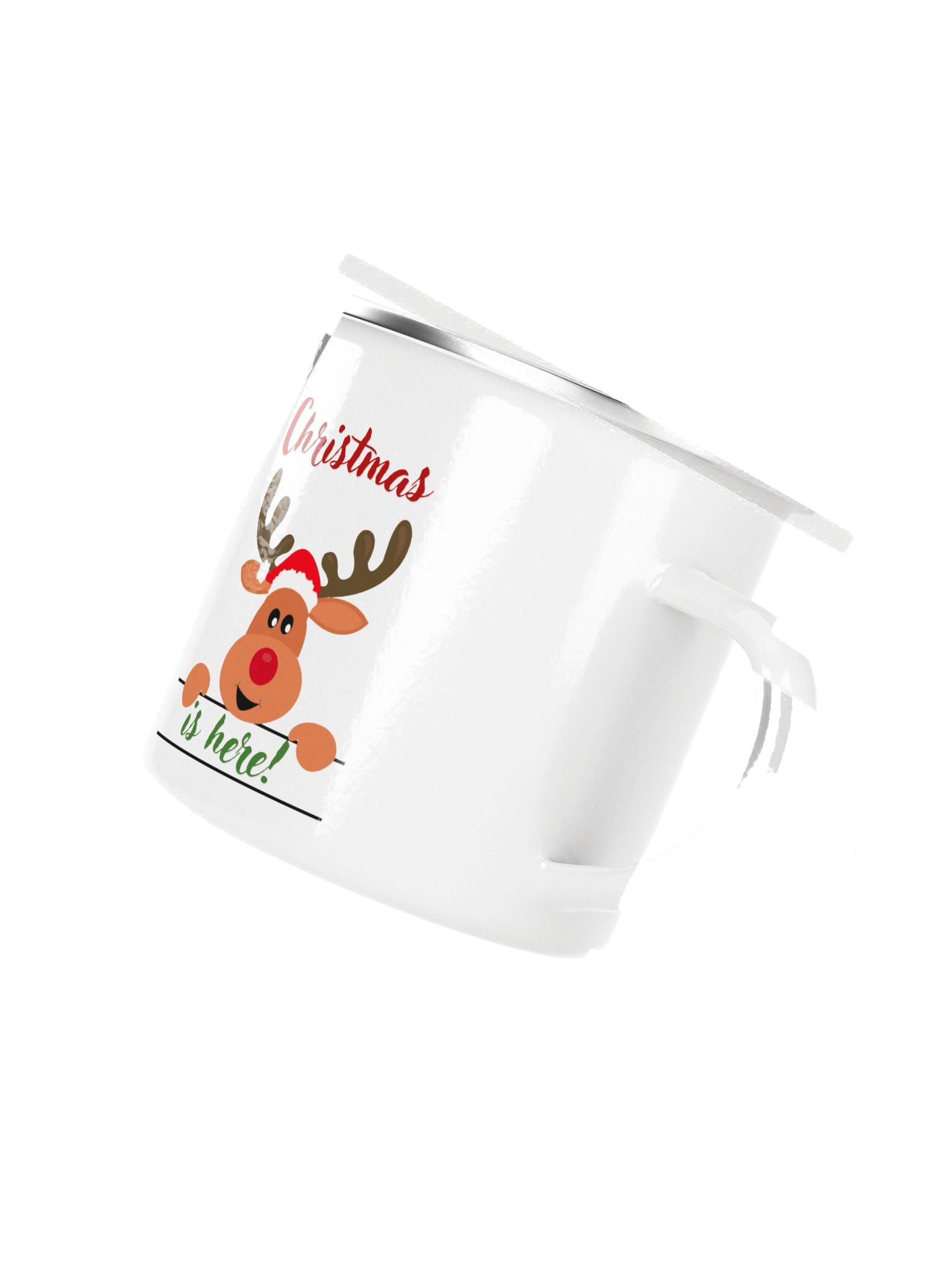 Festive Reindeer Enamel Mug product image (3)