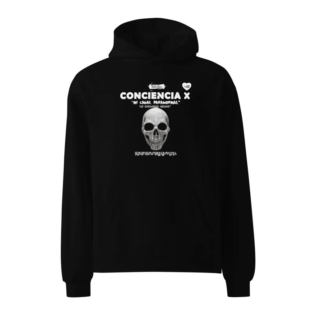 Paranormal Halloween Skull Oversized Hoodie product image (1)