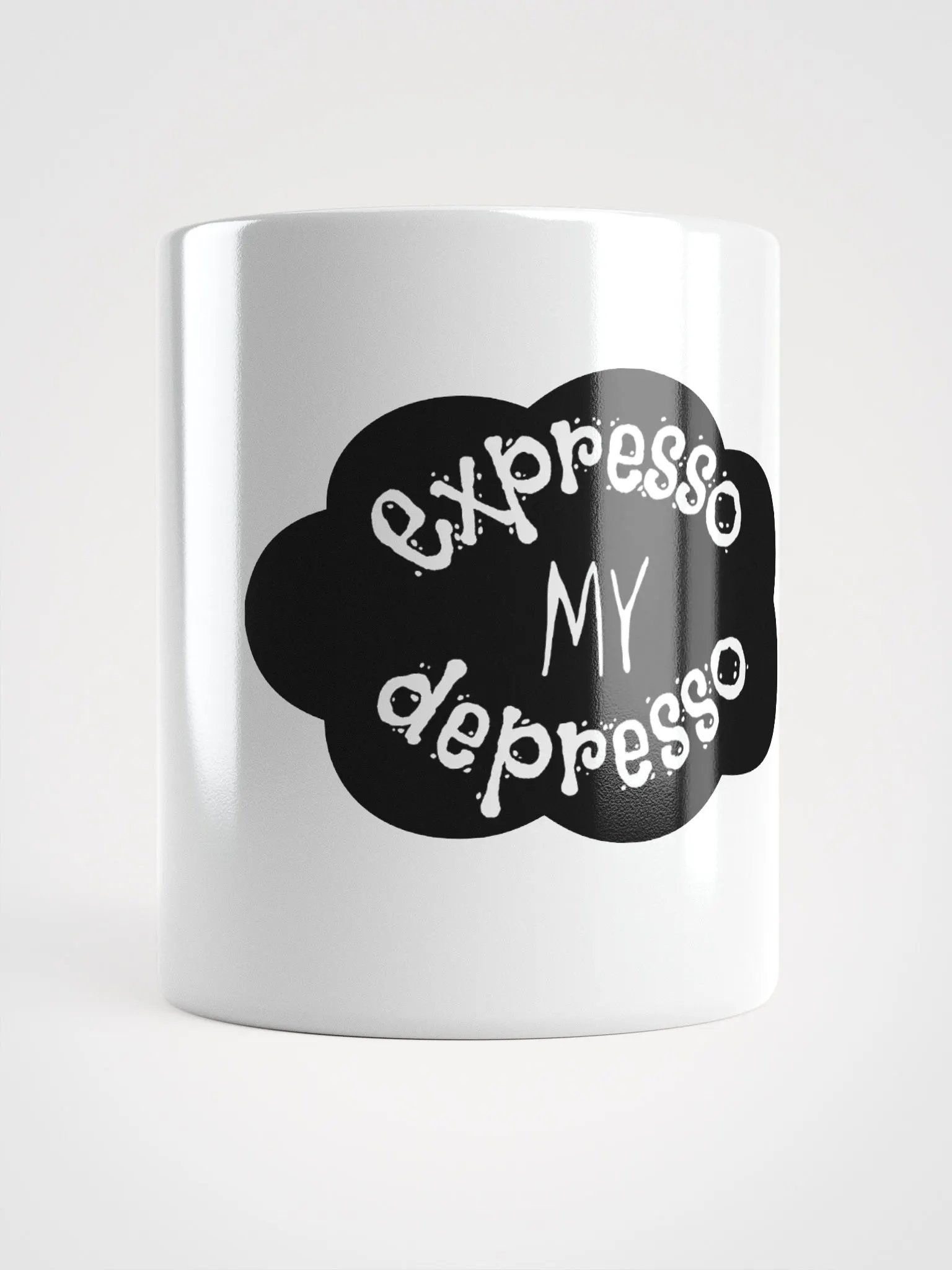 Expresso my Depresso Mug, Black Cloud, White Mug product image (1)