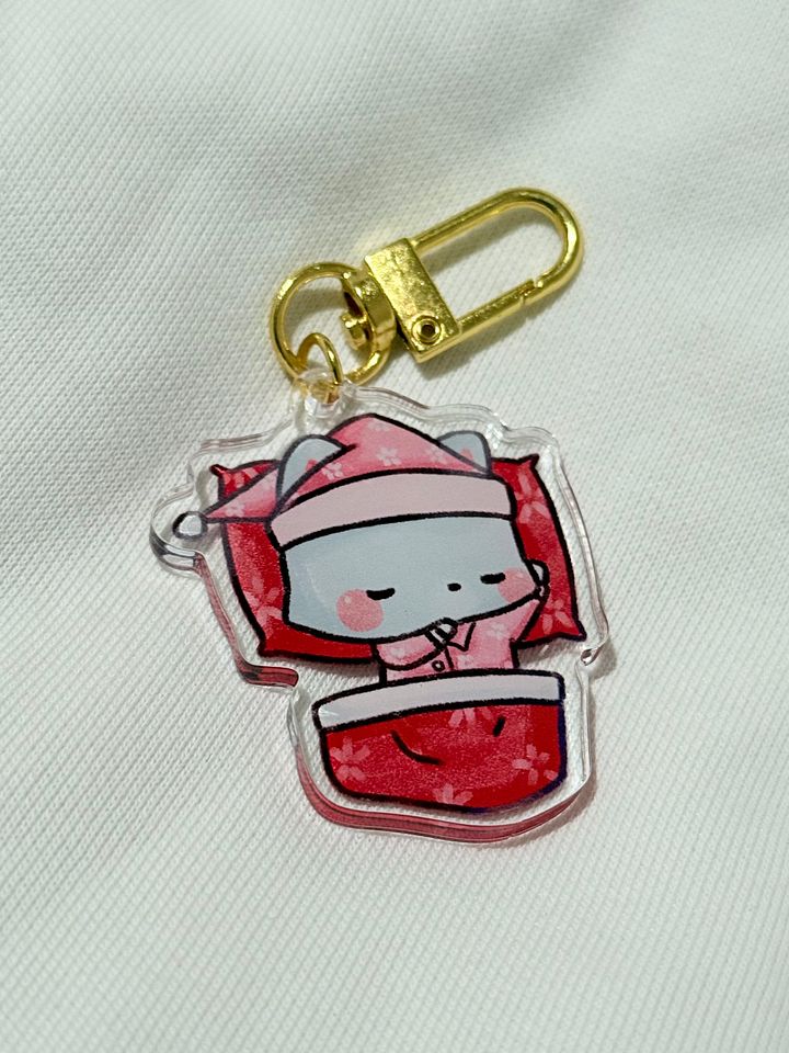 Sleepy Nyx | Acrylic Keychain product image (1)