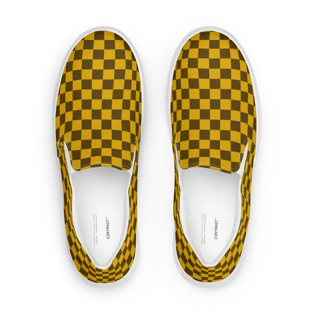 Vintage Checkered Mens Slip Ons Shoes n. 33 product image (3)