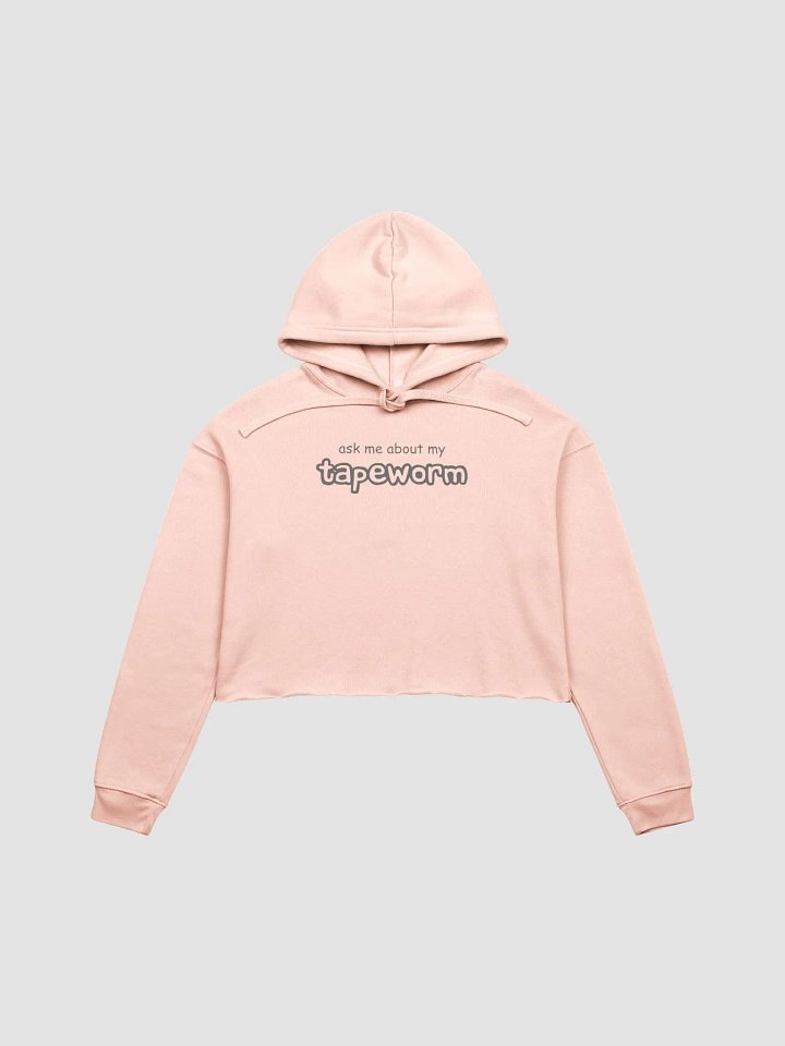ask me about my tapeworm fleece crop hoodie product image (2)