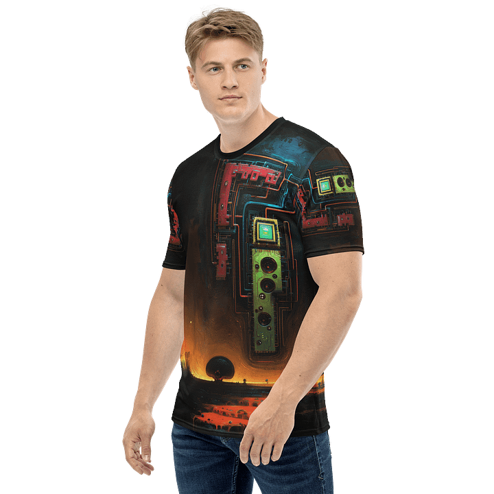 Circuit Cityscape All-Over Print T-Shirt product image (2)