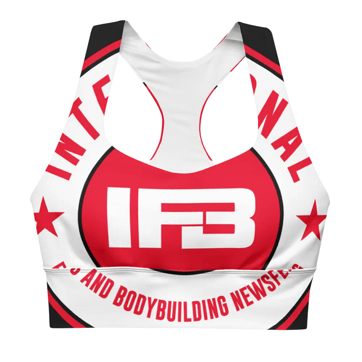IFBNewsfeed.Org's All-Over Print Recycled Longline Sports Bra product image (1)