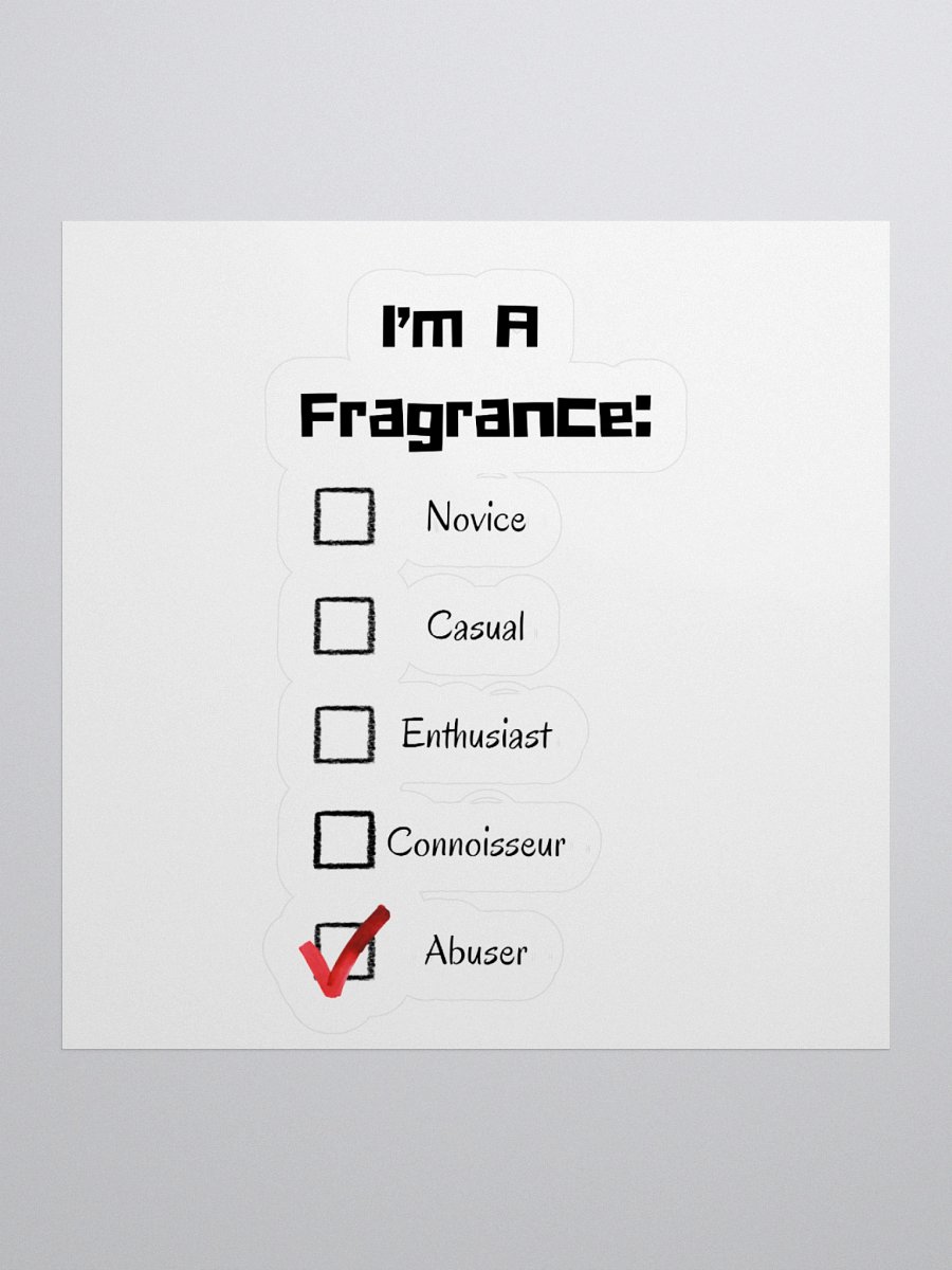 Fragrance Abuser Kiss Cut Stickers product image (2)