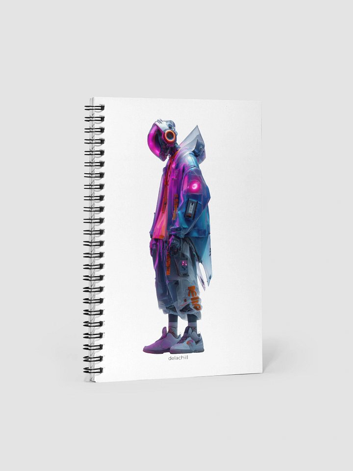 Neon Cyberpunk Dreams Spiral Notebook product image (1)