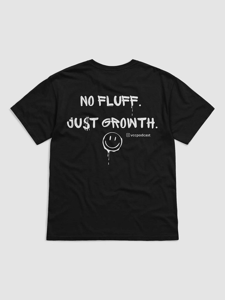 No Fluff, Just Growth Tee (Black) product image (2)