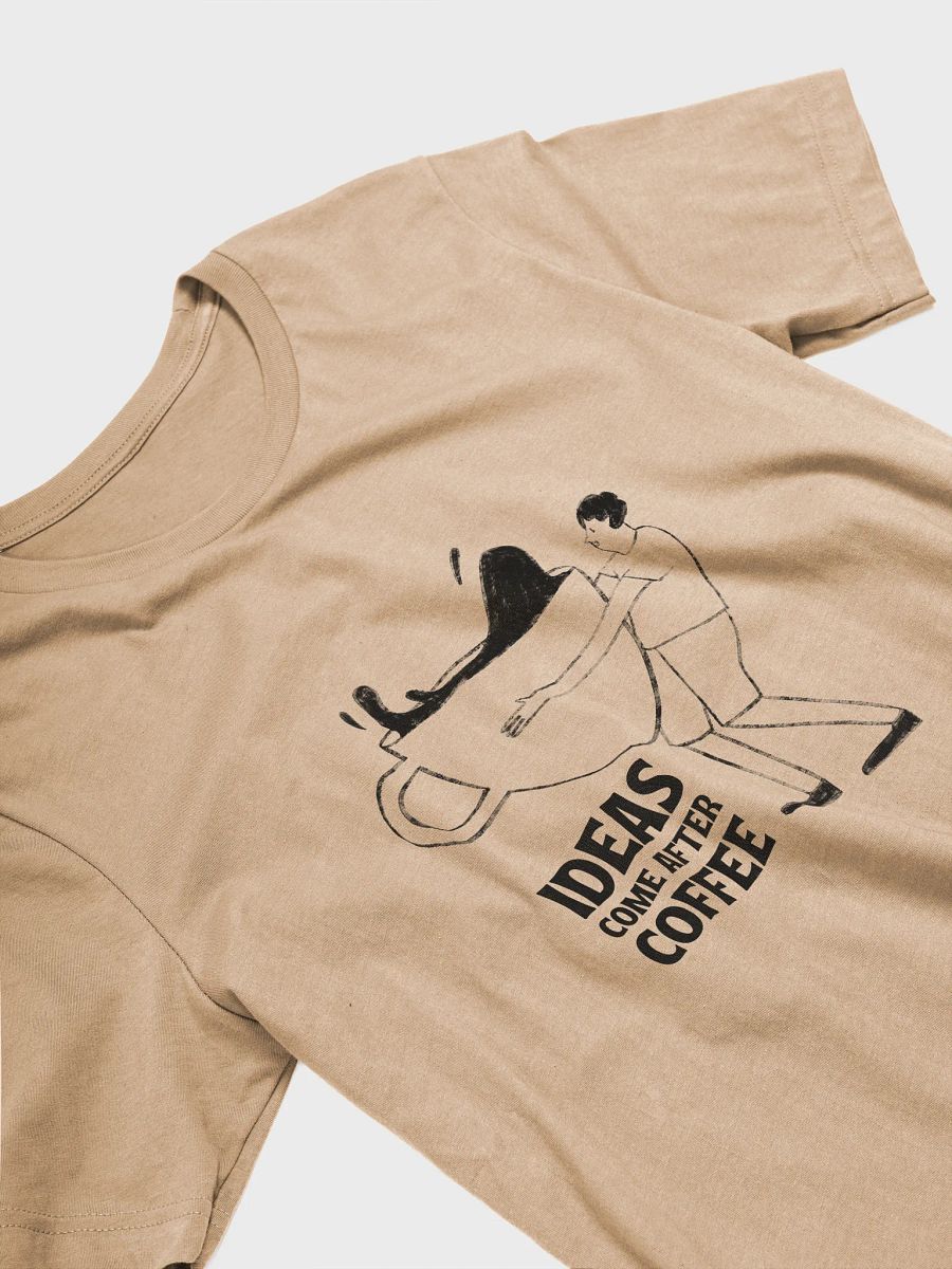 Ideas Come After Coffee Tee – Supersoft Unisex T-Shirt product image (3)