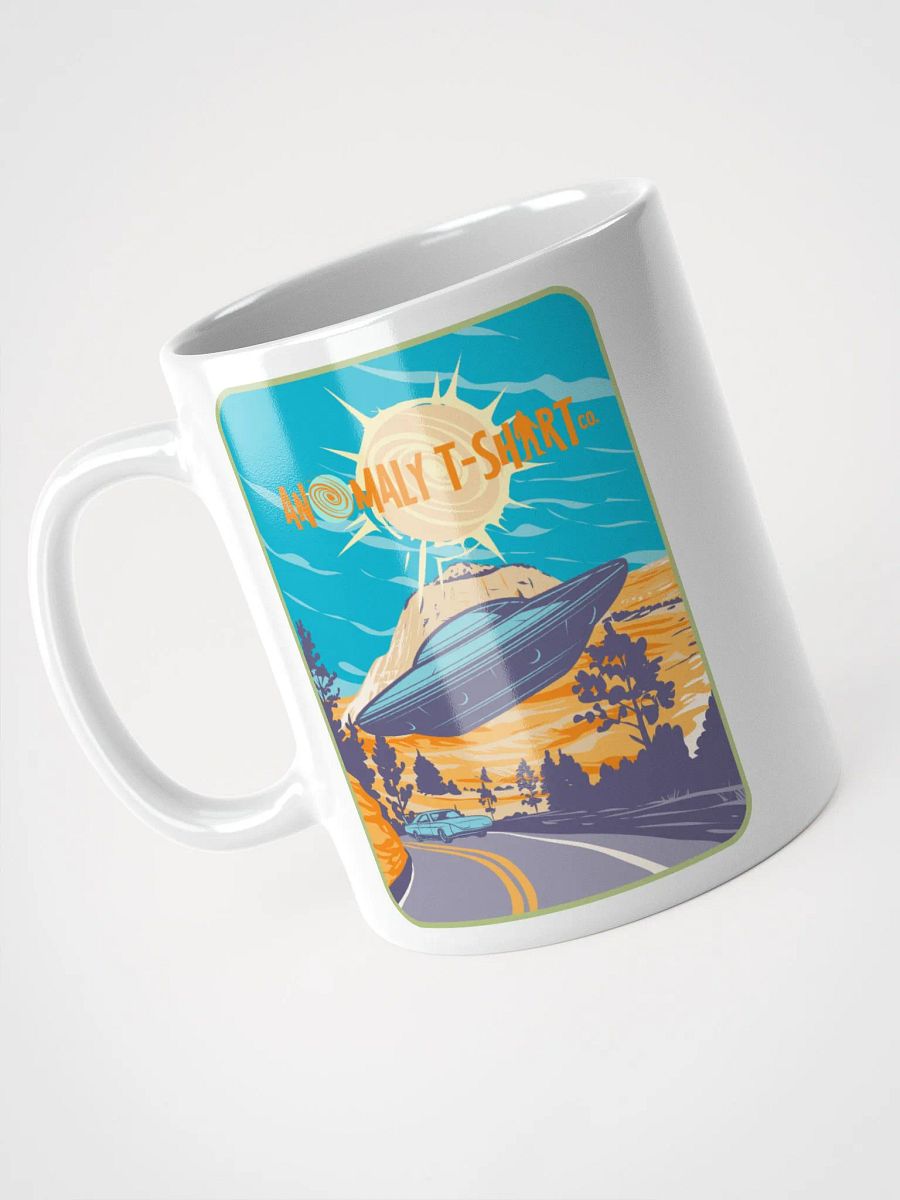 UFO Desert Drag Race White Mug product image (1)