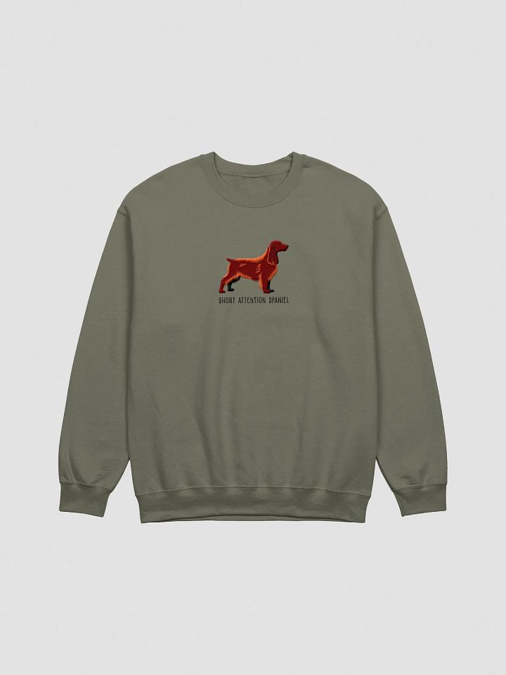 Short Attention Spaniel Sweatshirt (Embroidered) of a Field Spaniel(Liver) product image (7)