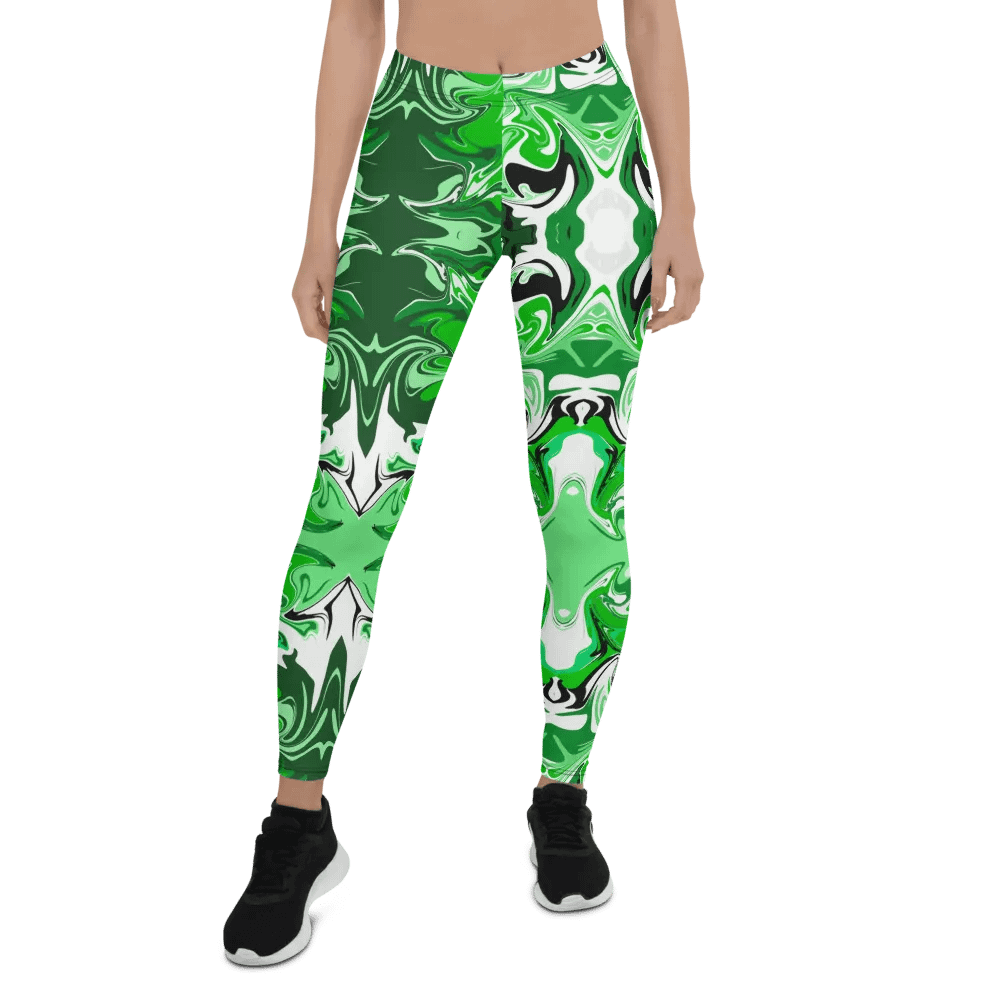 Green Swirl Leggings product image (2)