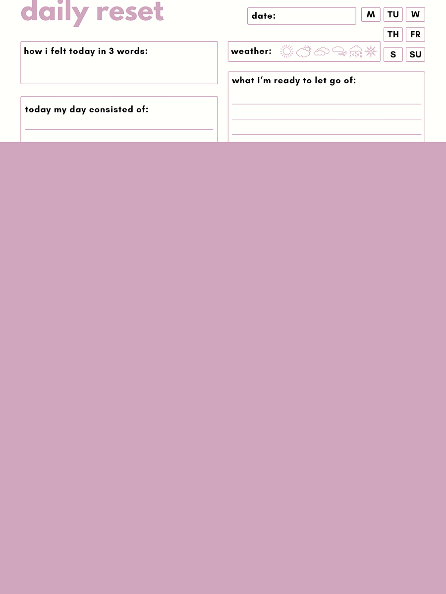 Root & Ritu Daily Planner Pack | 3 Printable Planning Pages for Wellness, Manifestation & Reflection product image (2)