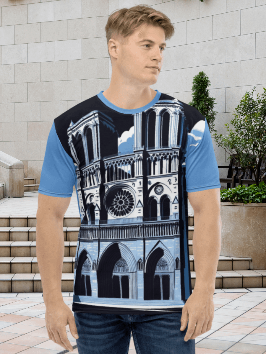 Notre Dam Cathedral Illustration Print Tee product image (3)