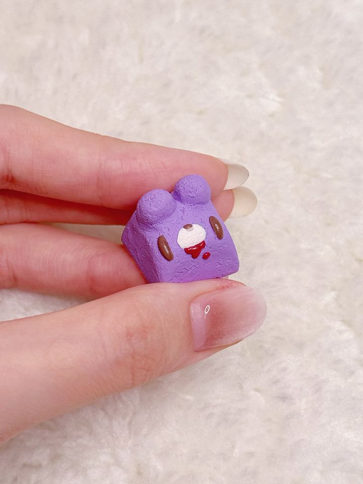 Purple Gloomy Bear Keycap product image (2)