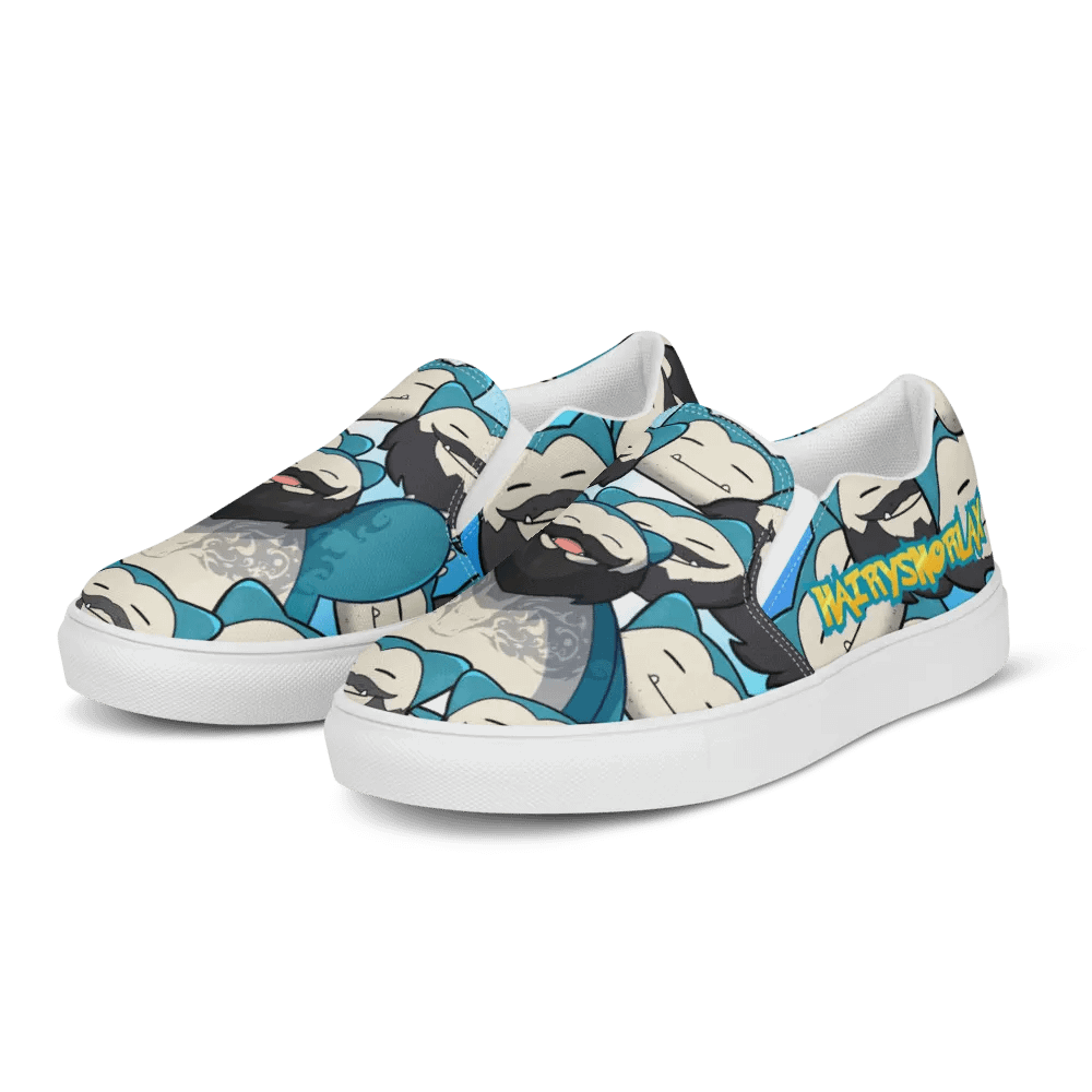 Hairy Snorlax Men's Slip-On Shoes product image (3)